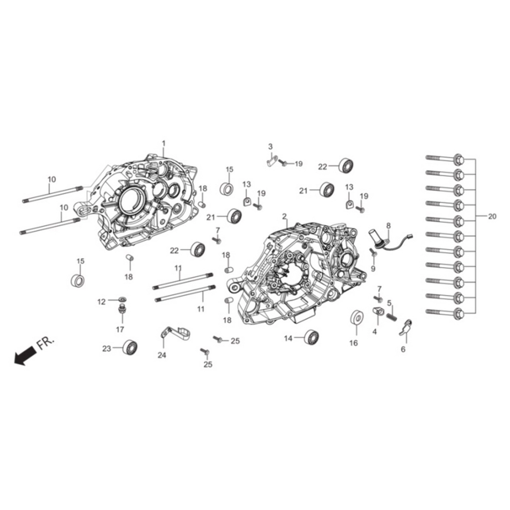 HERO IGNITOR125 MOTOR GOVDE SOL #HR125-IG E03B02